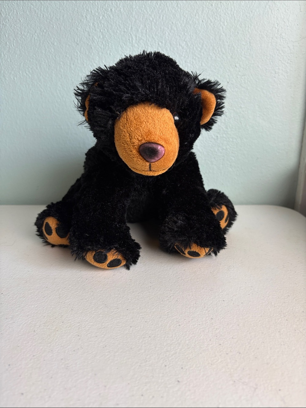 Unipak Plush Black and Tan Bear Stuffed Toy